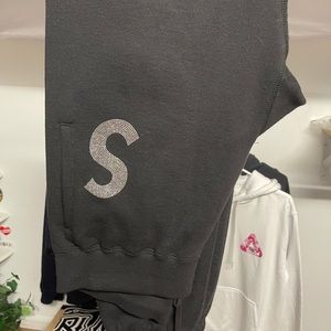 Supreme SS21 Swarovski S Logo Sweatpants Size Small Diamond Pants